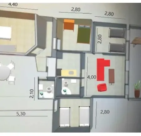 Casa Familiar Patio Y 2 Banos Con Aire Acondicionado Appartamento